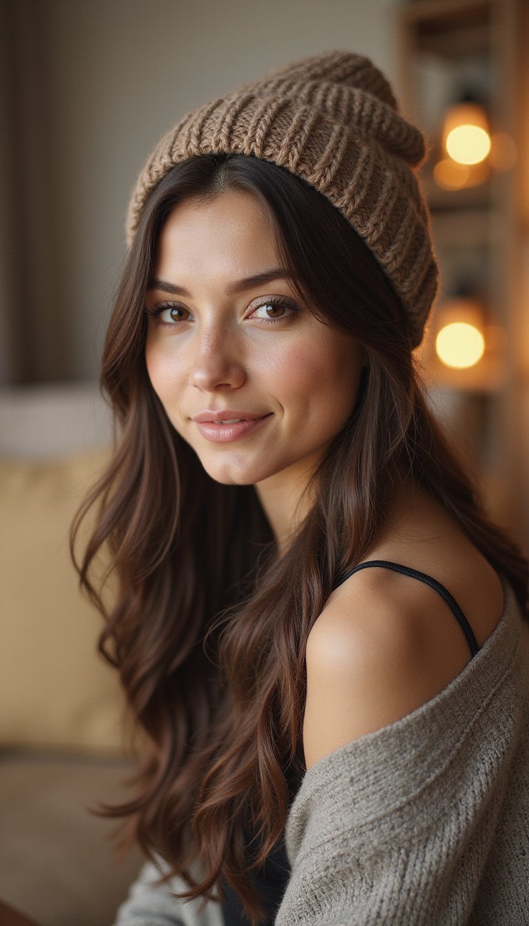 Half-Braided Crown That Works With Beanies