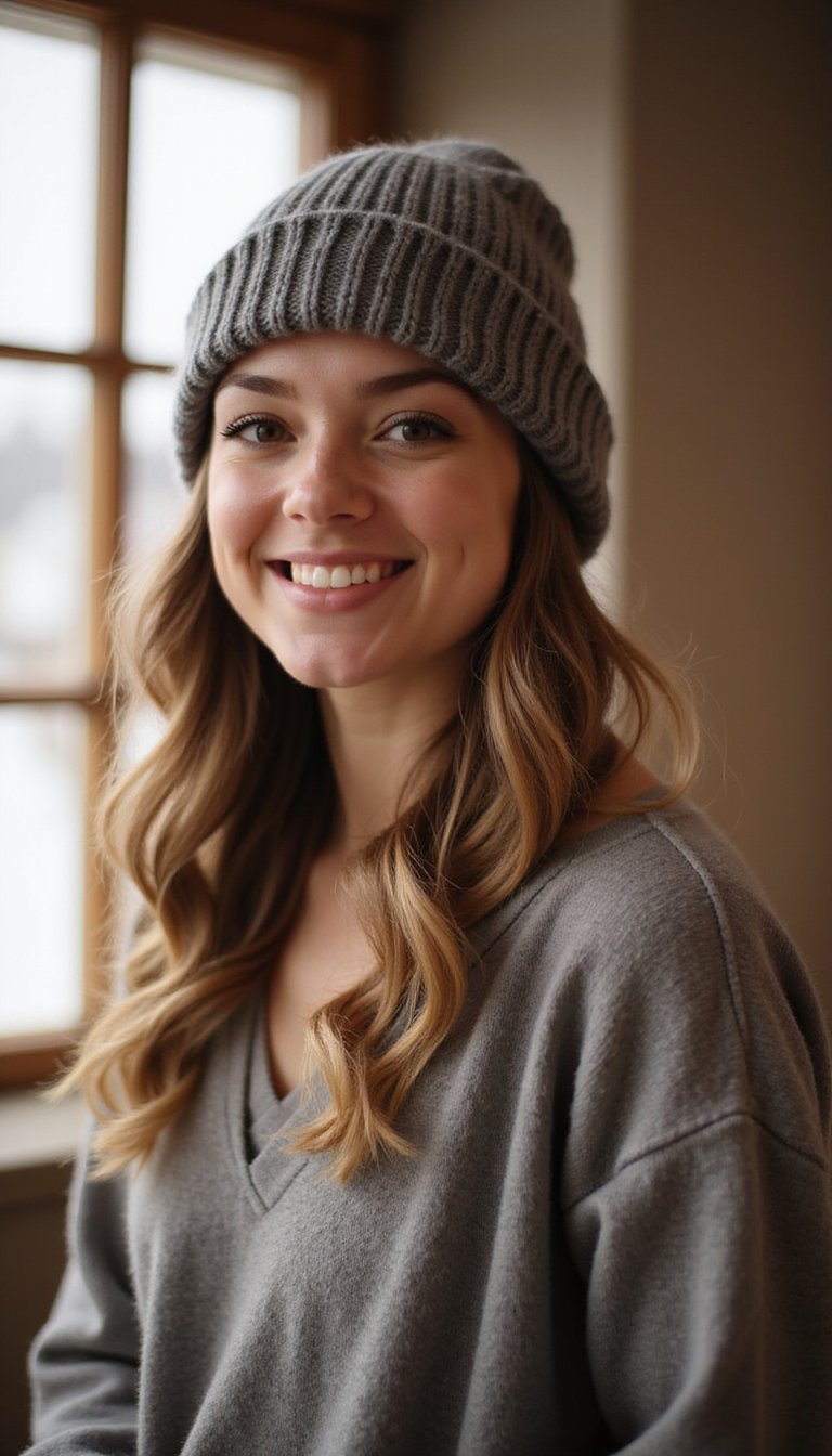 Low Messy Bun That Fits Under A Beanie