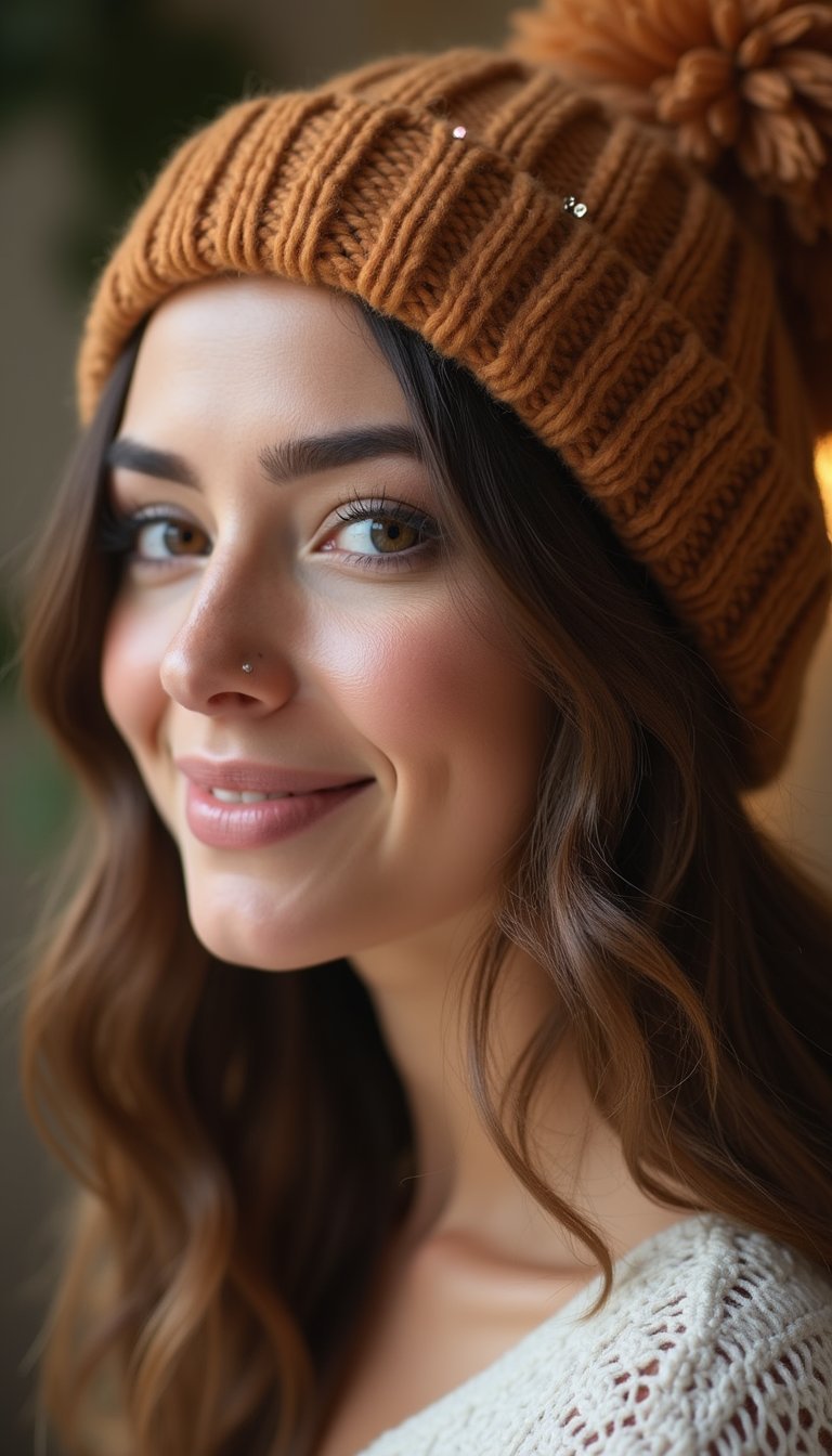 Pinned Back Sides To Prevent Flat Hat Hair