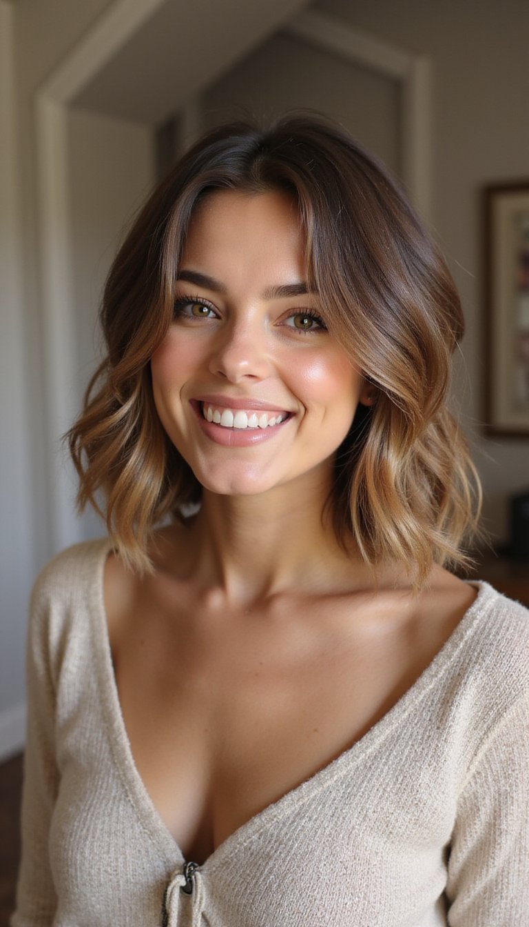 Layered Lob Flipped And Clipped At Back