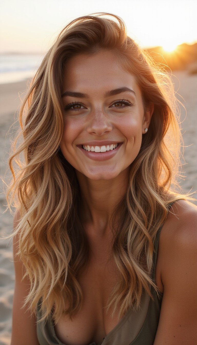 Textured Beach Waves Held By A Side Claw