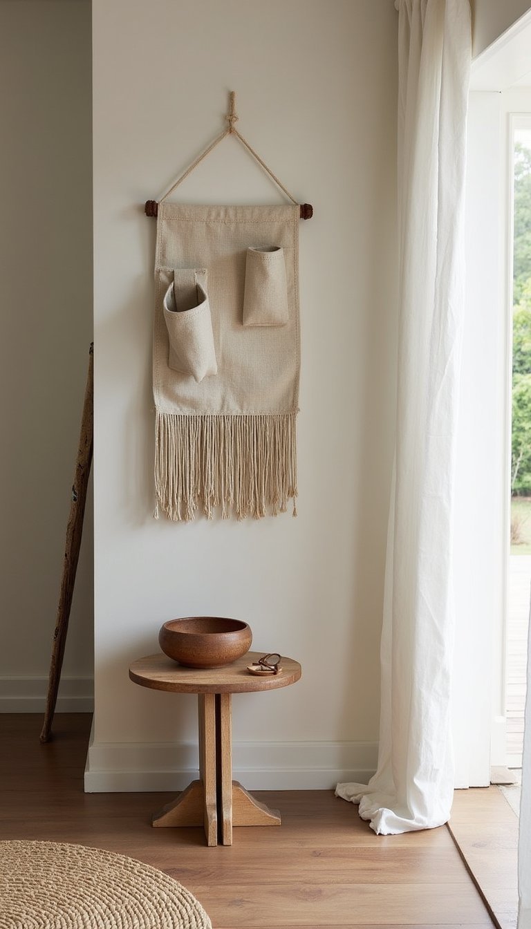 Fringe wall pocket organizer for small spaces