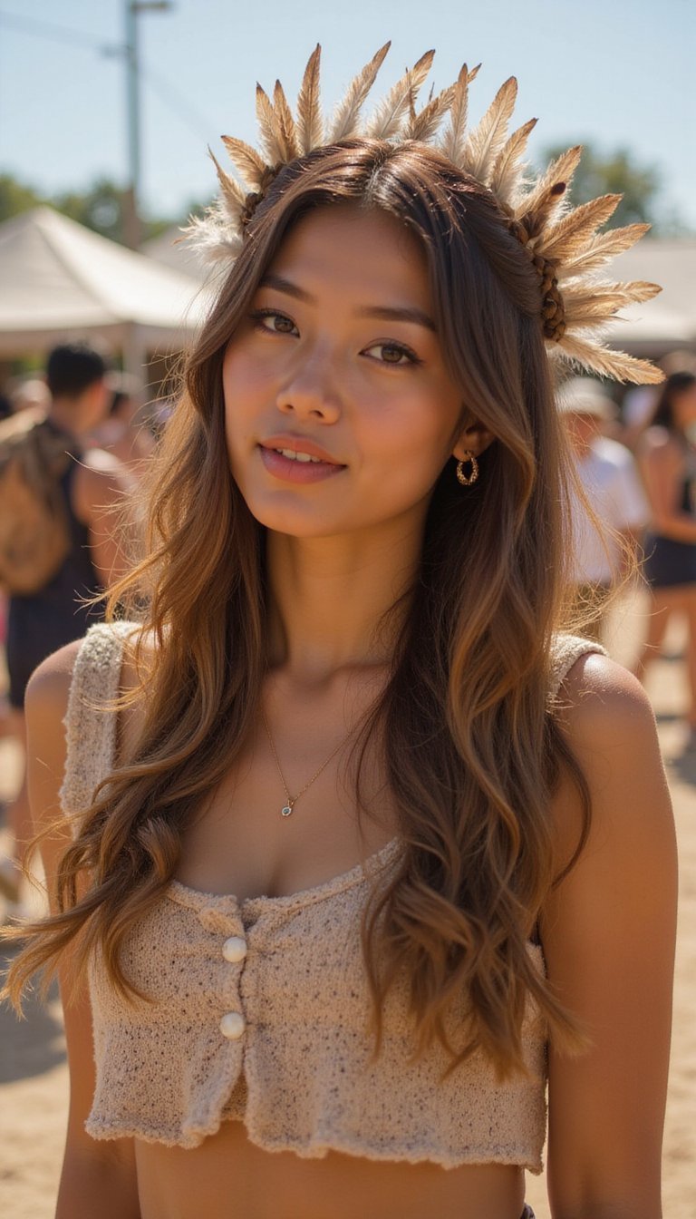 Feather Crown Braid For Maximal Flair