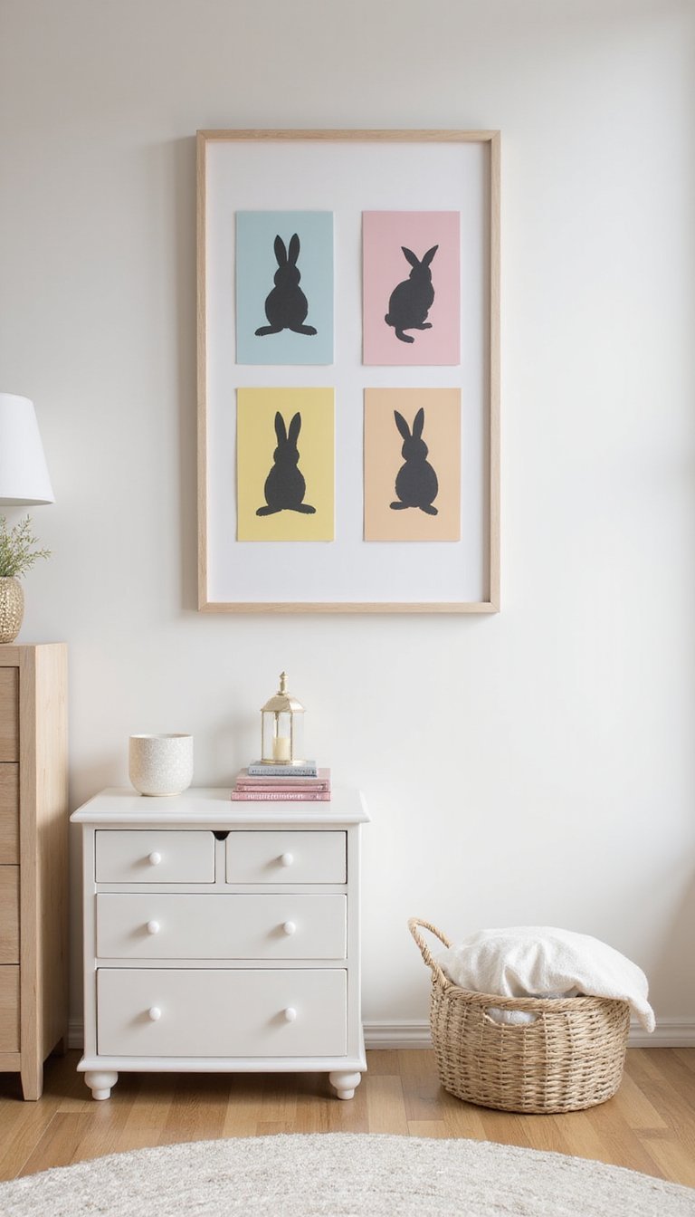 Bunny Footprint Art with Kids
