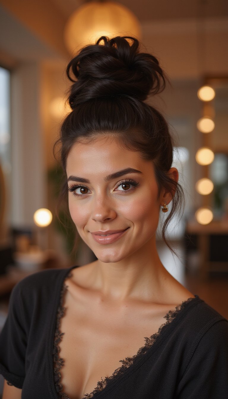 High Volume Pompadour Updo For Statement Looks