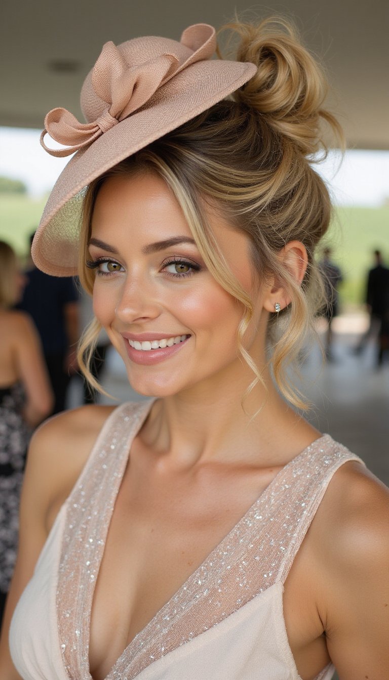 Loose Chignon With Face-Framing Tendrils
