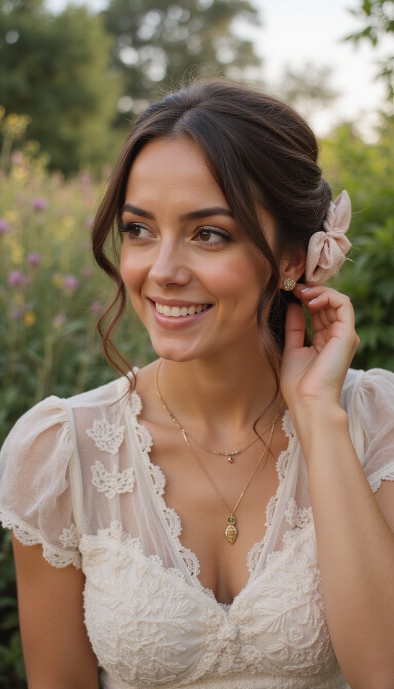 Low Twist With Bow-Style Fascinator Attachment