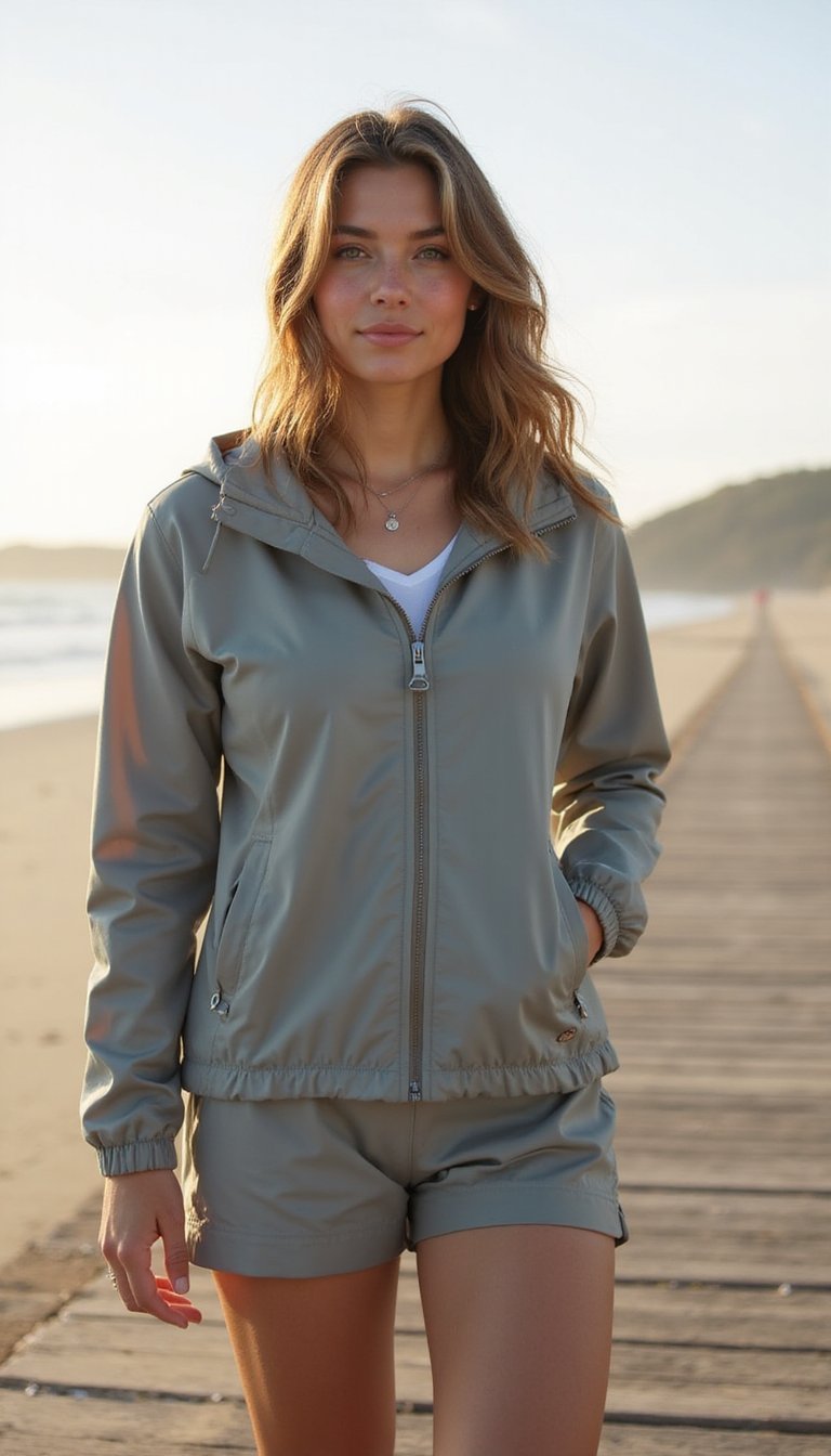 Lightweight Windbreaker and Shorts