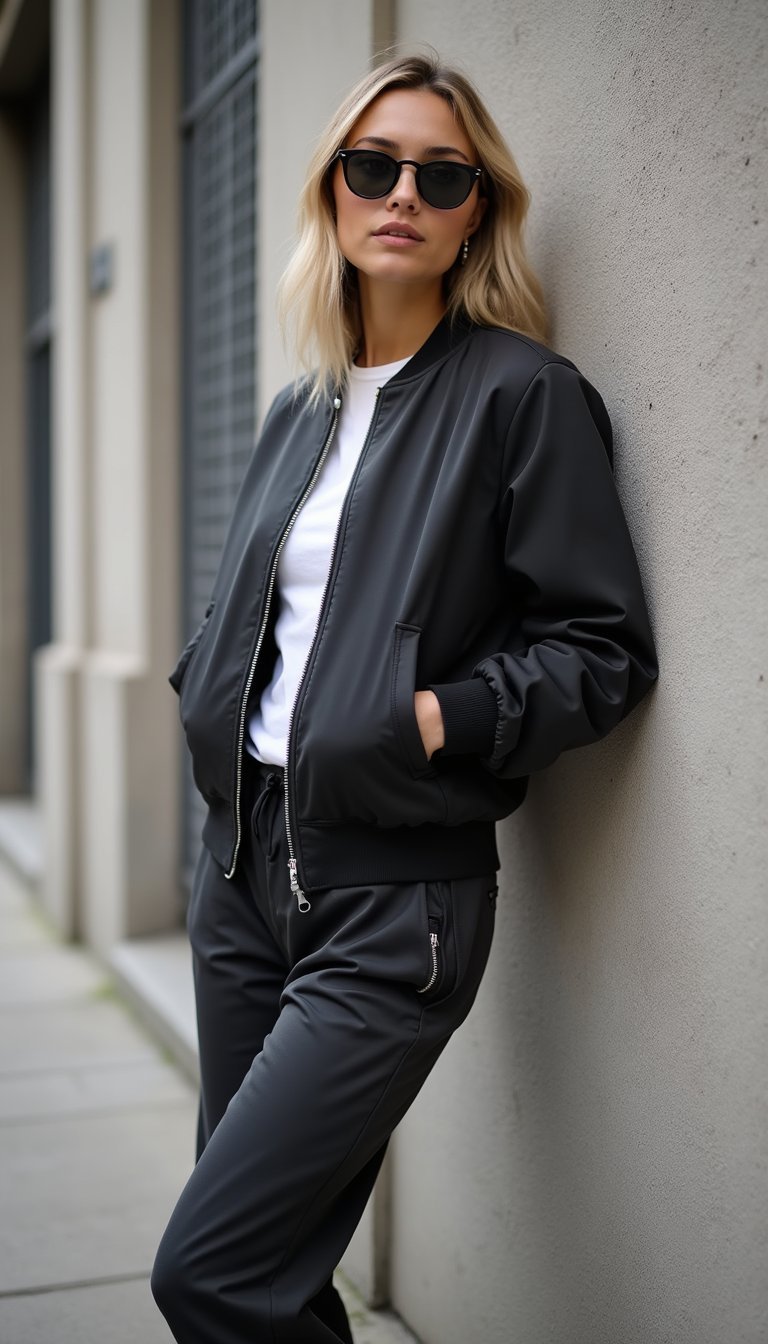 Tailored Bomber with Jogger Pants