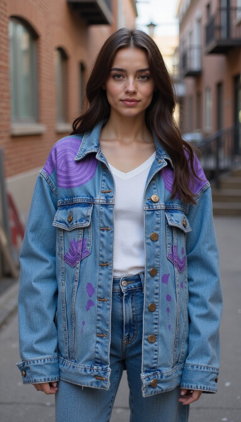 DIY Painted Denim Jacket