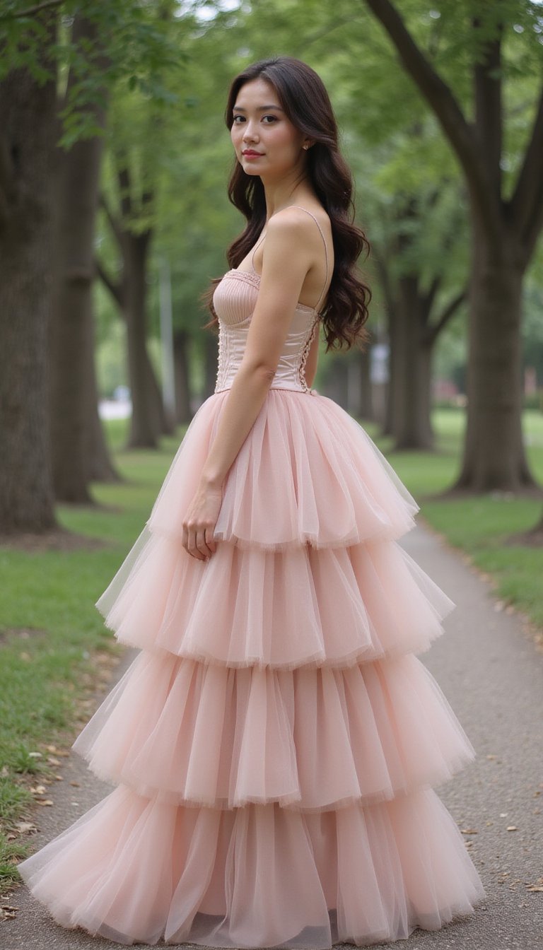 Tulle Skirt and Corset Top