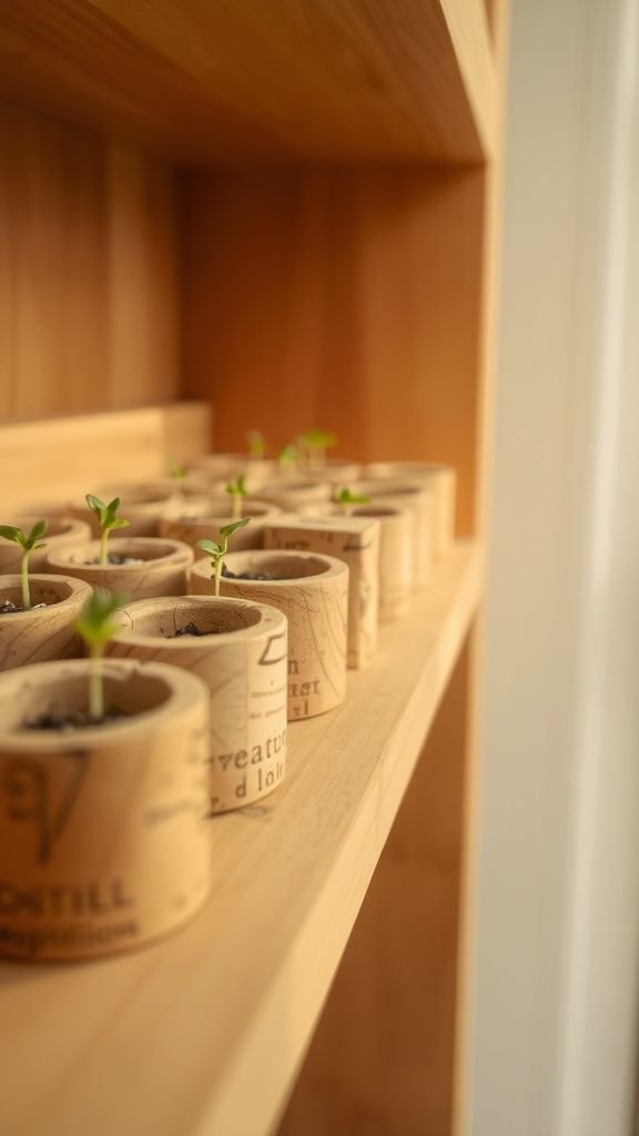 Cork planters from upcycled wine stoppers