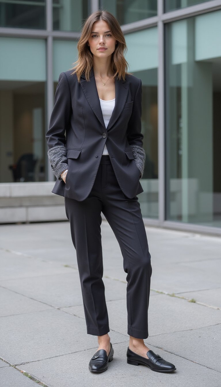 Blazer Refashion with Patches