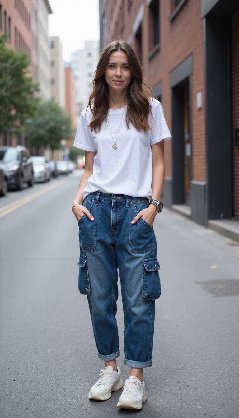 Cargo Pants from Old Jeans