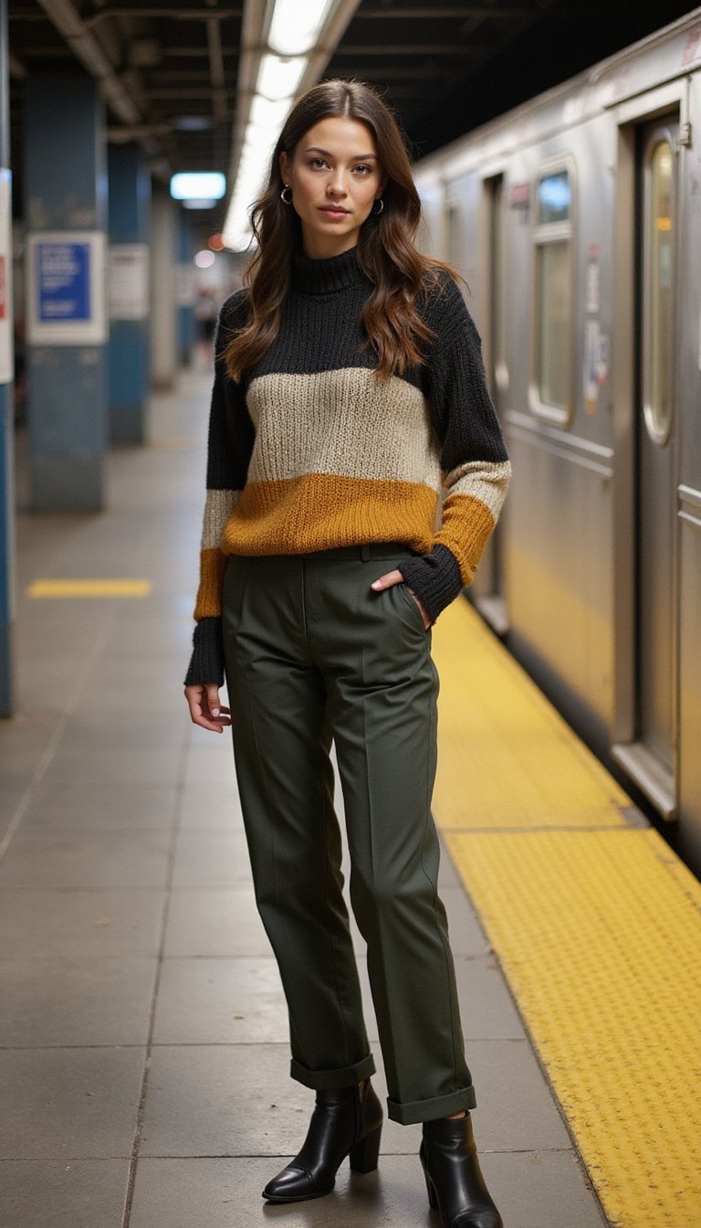 Mix-and-Match Sleeve Sweater