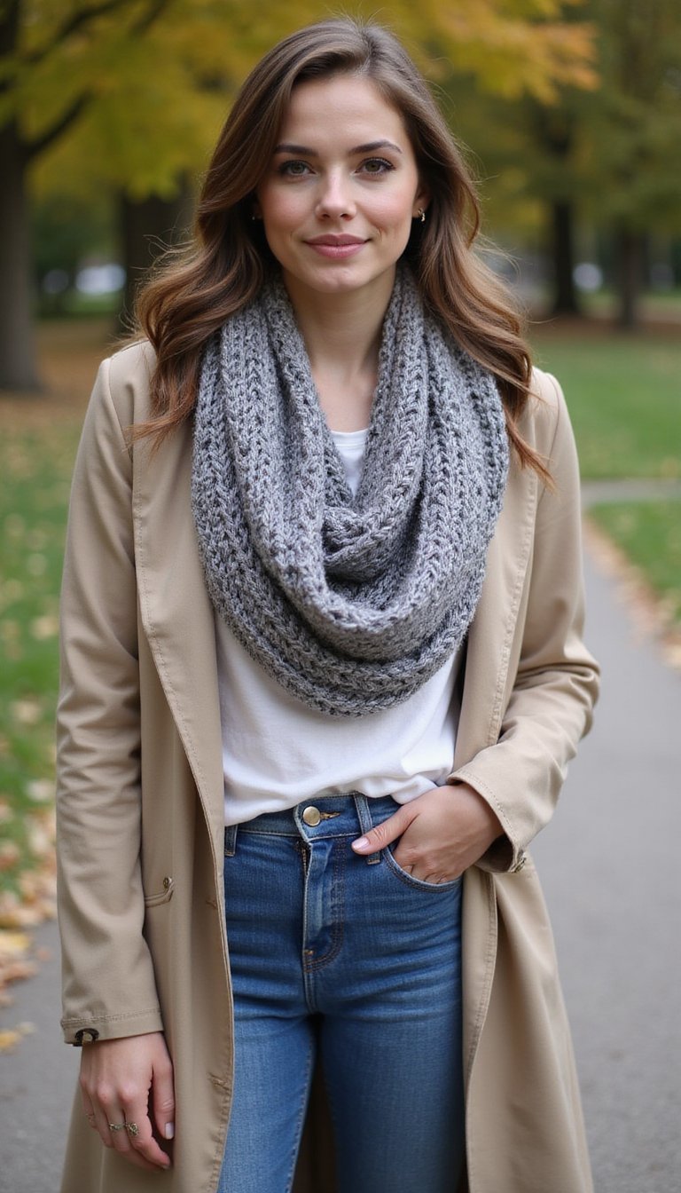 Sweater Sleeve Scarf Layer