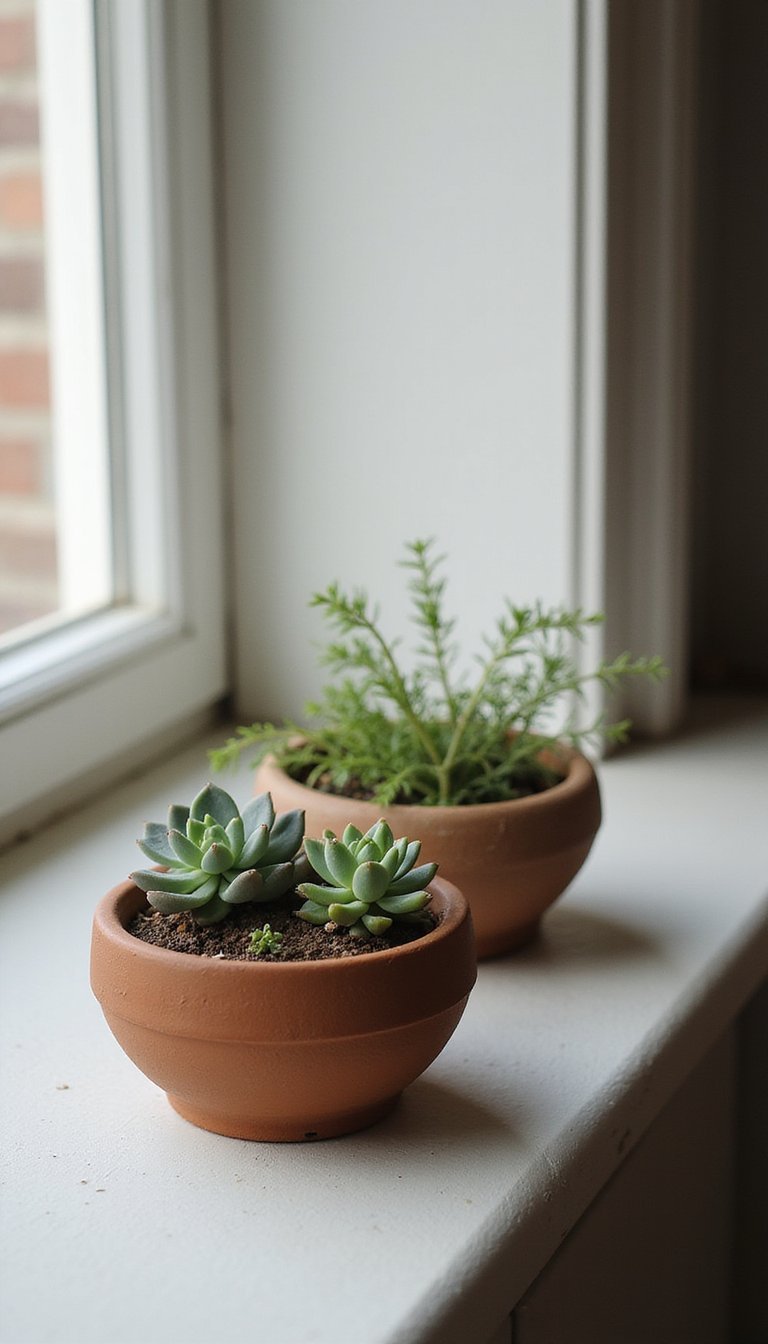 Mini planter bowls for succulents and desk greens