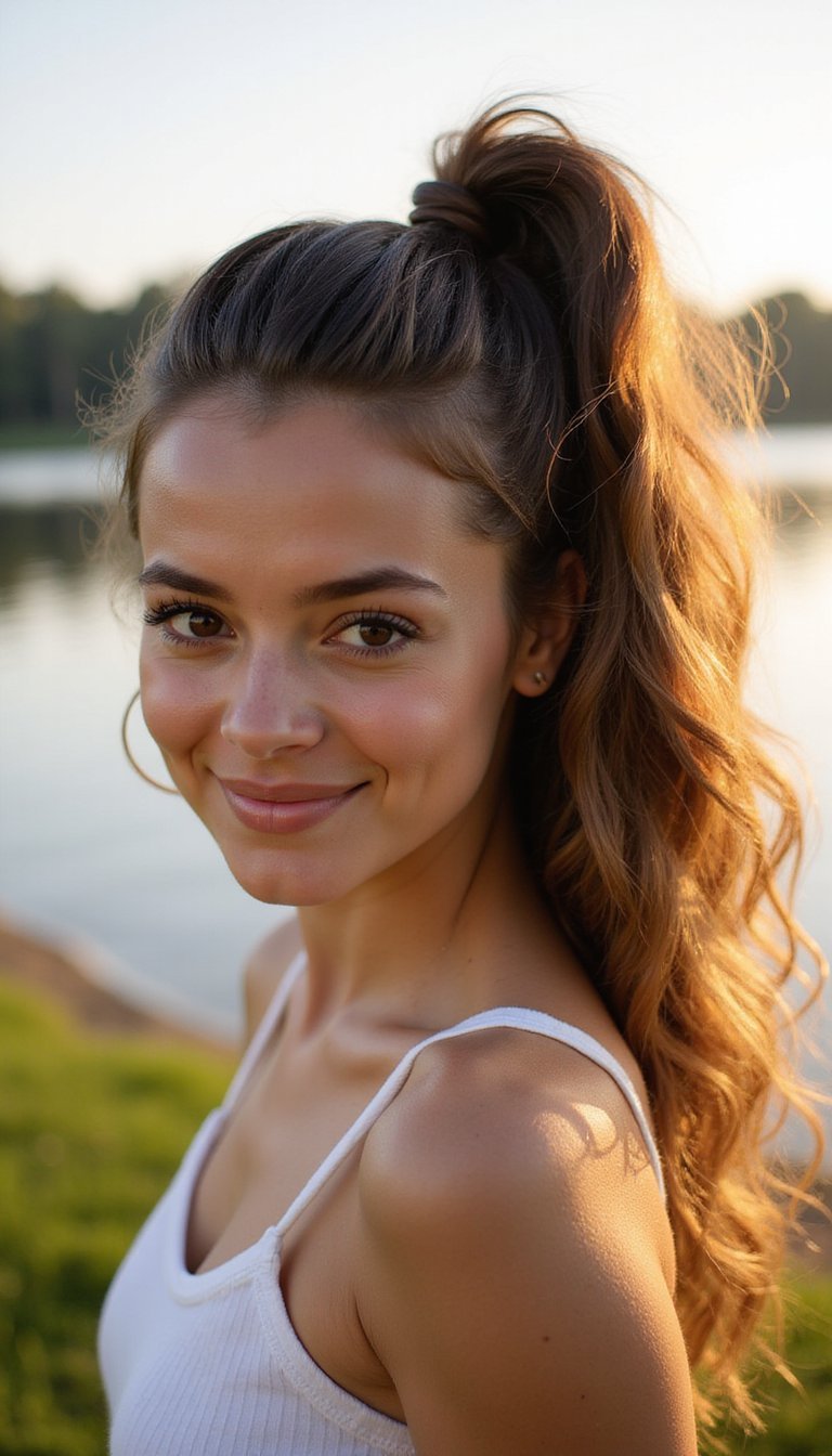 High Pony With Volume For Effortless Energy