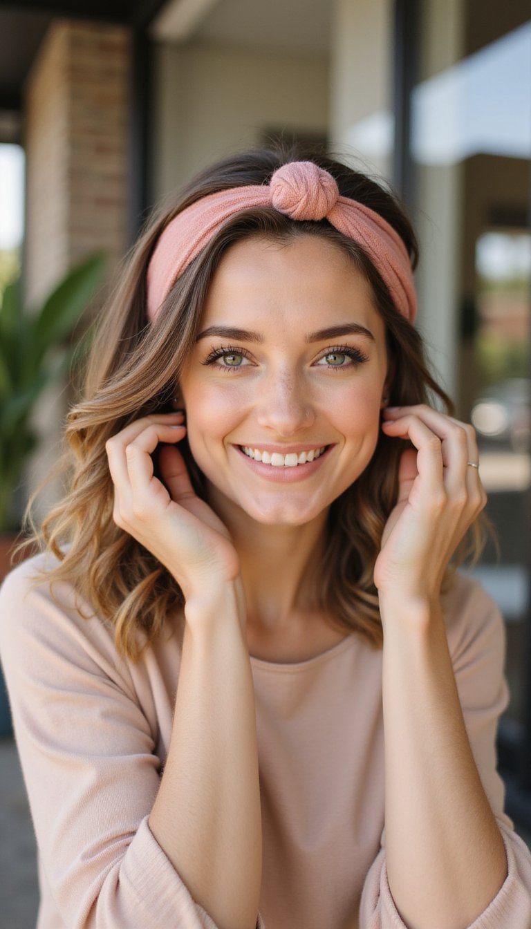 Wrapped Headband Tuck For Easy Chic Coverage