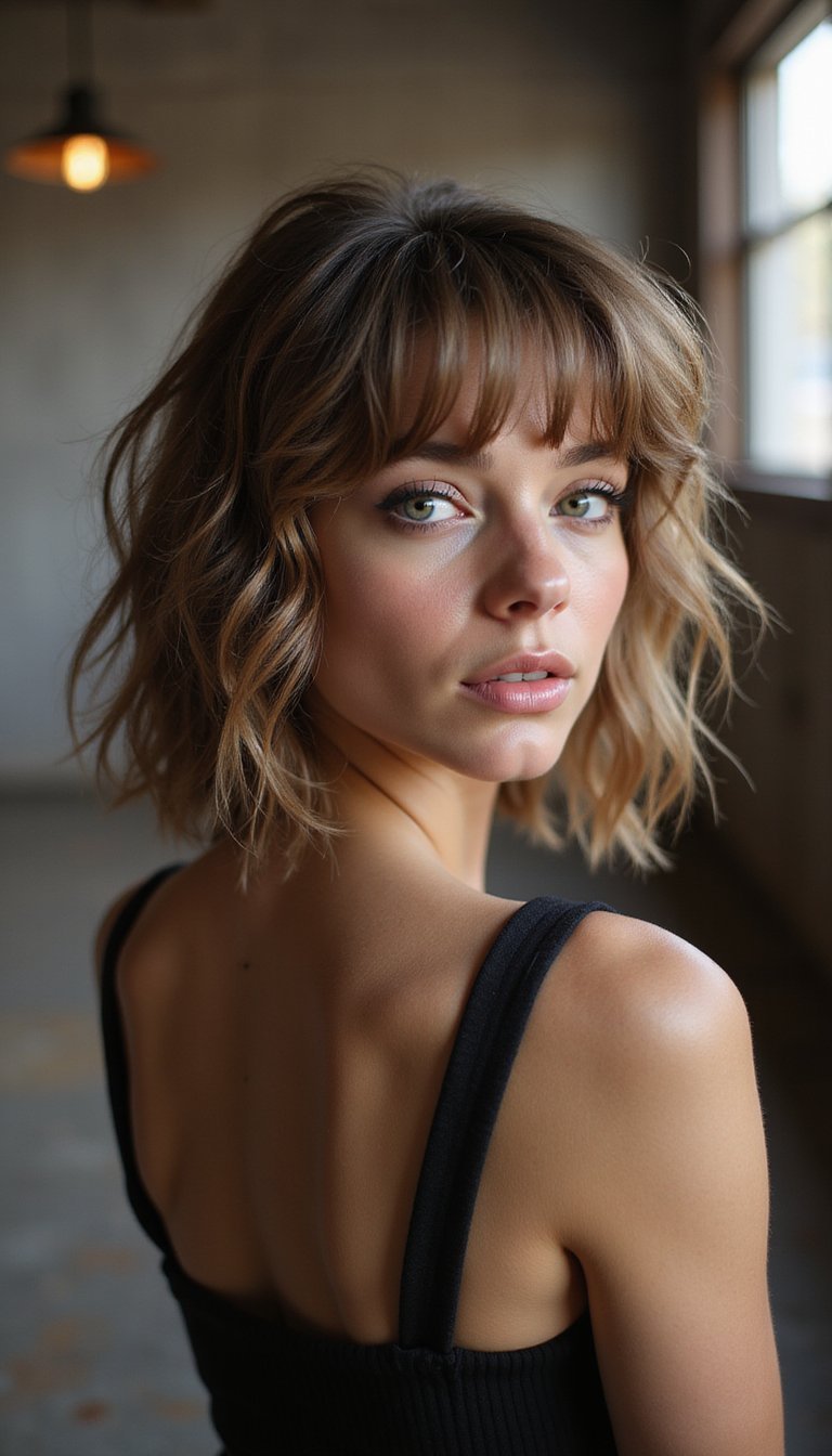 Modern Mullet With Soft Feathered Layers