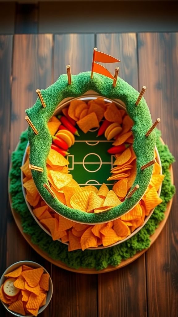 Snack stadium centerpiece everyone notices