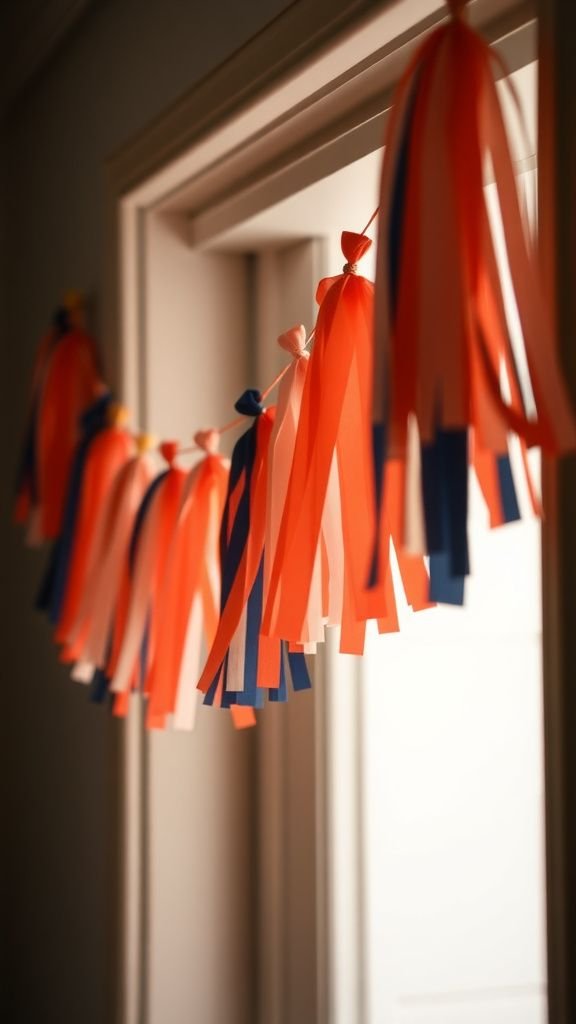 Tissue tassel garland for budget-friendly flair