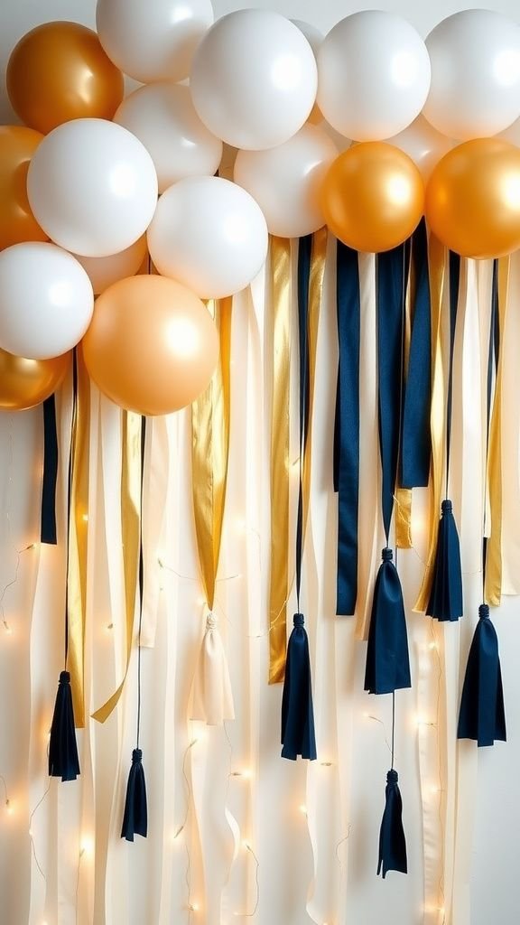 Balloon tassel backdrop for fun photos