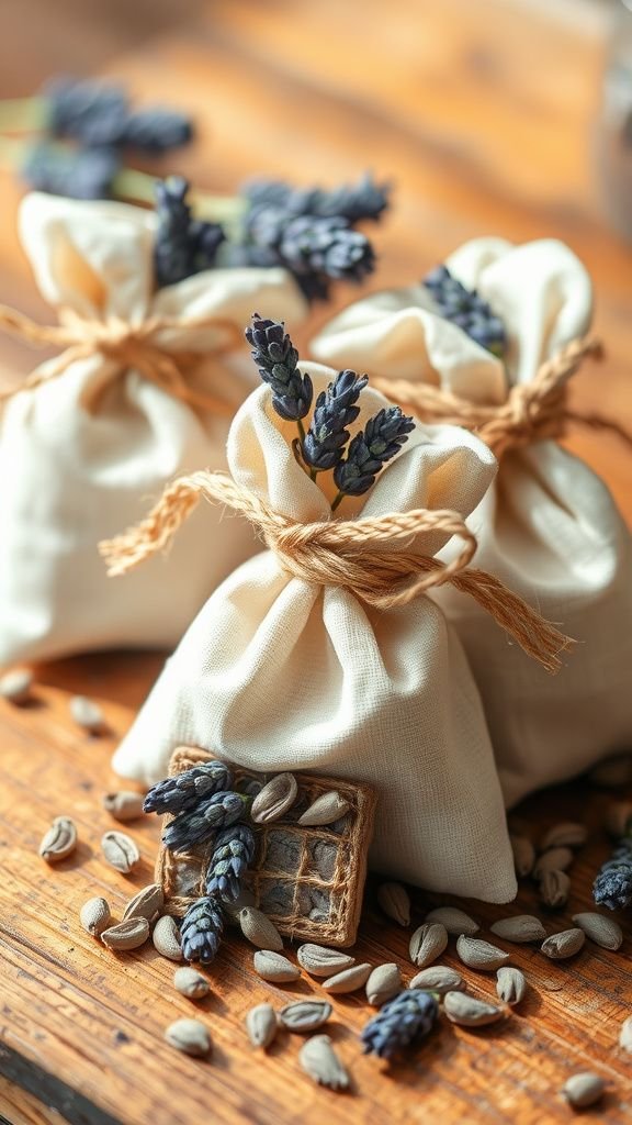 Lavender sachets that smell like a summer field