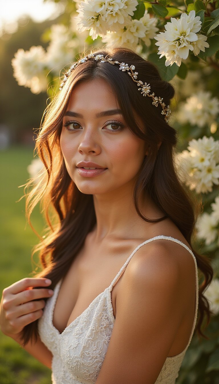 Halo Braid With Tiny Twinkling Hair Jewelry